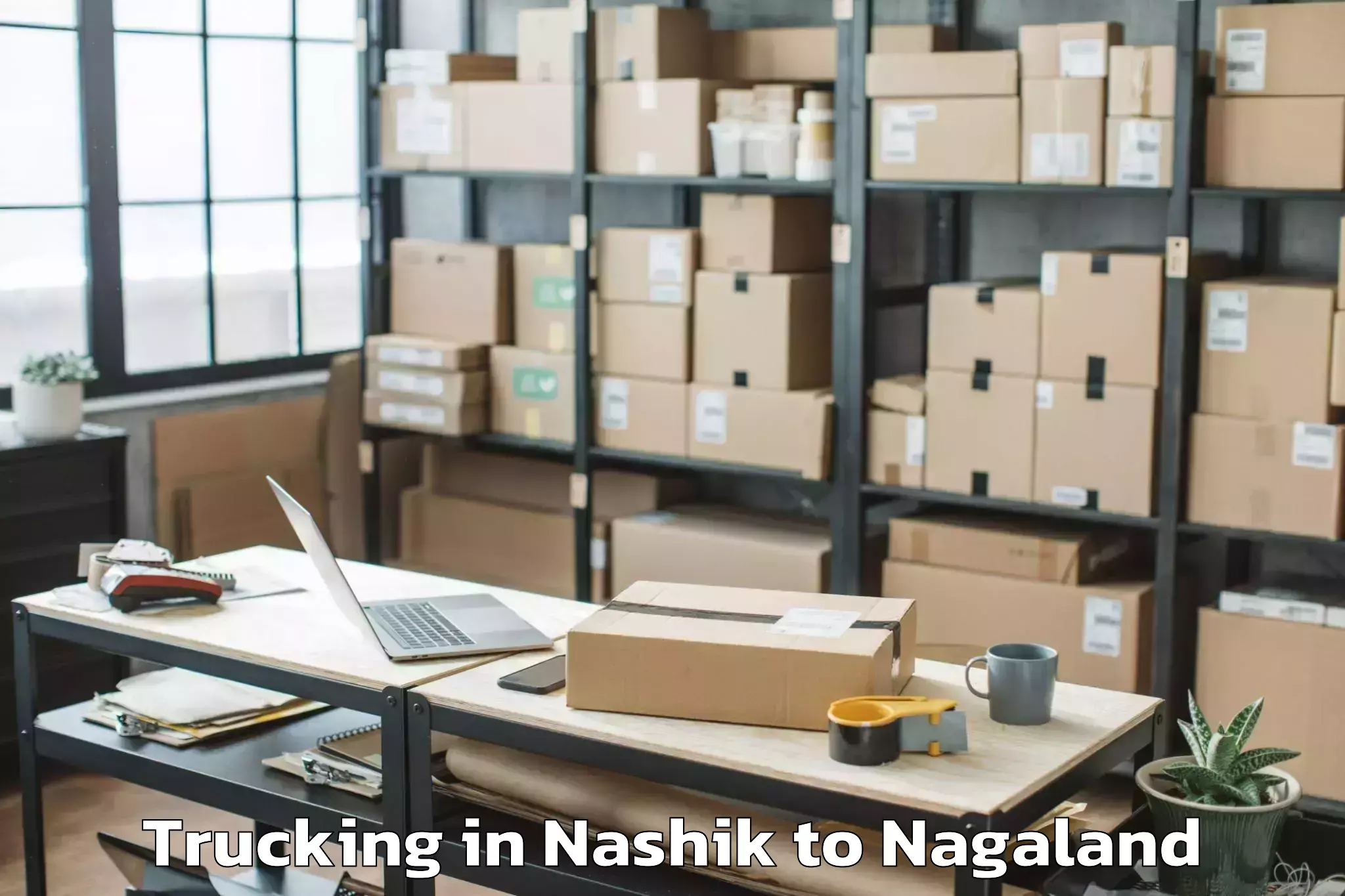 Top Nashik to Chozuba Trucking Available